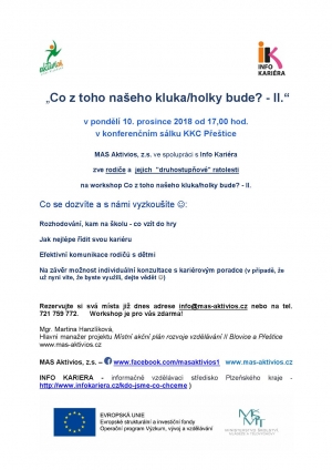 &quot;Co z toho našeho kluka/holky bude? - II.&quot;